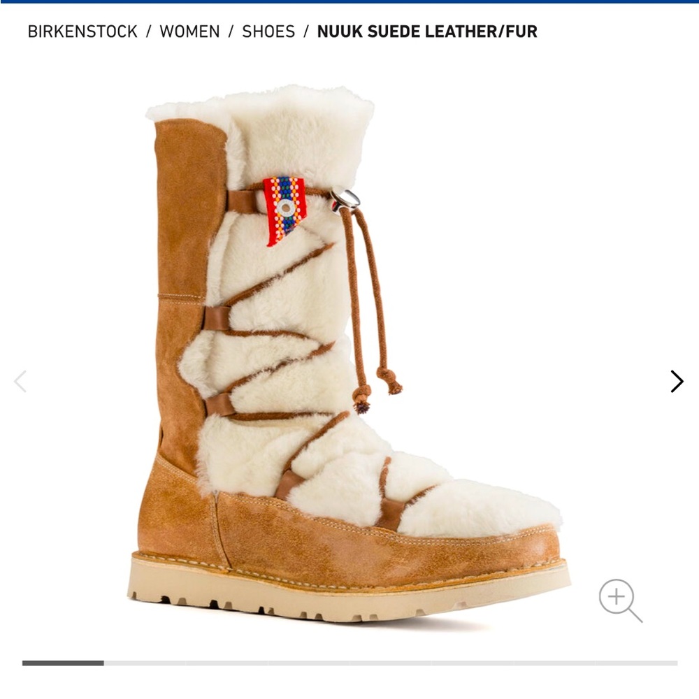 NIB Birkenstock Nuuk Suede Leather/Fur